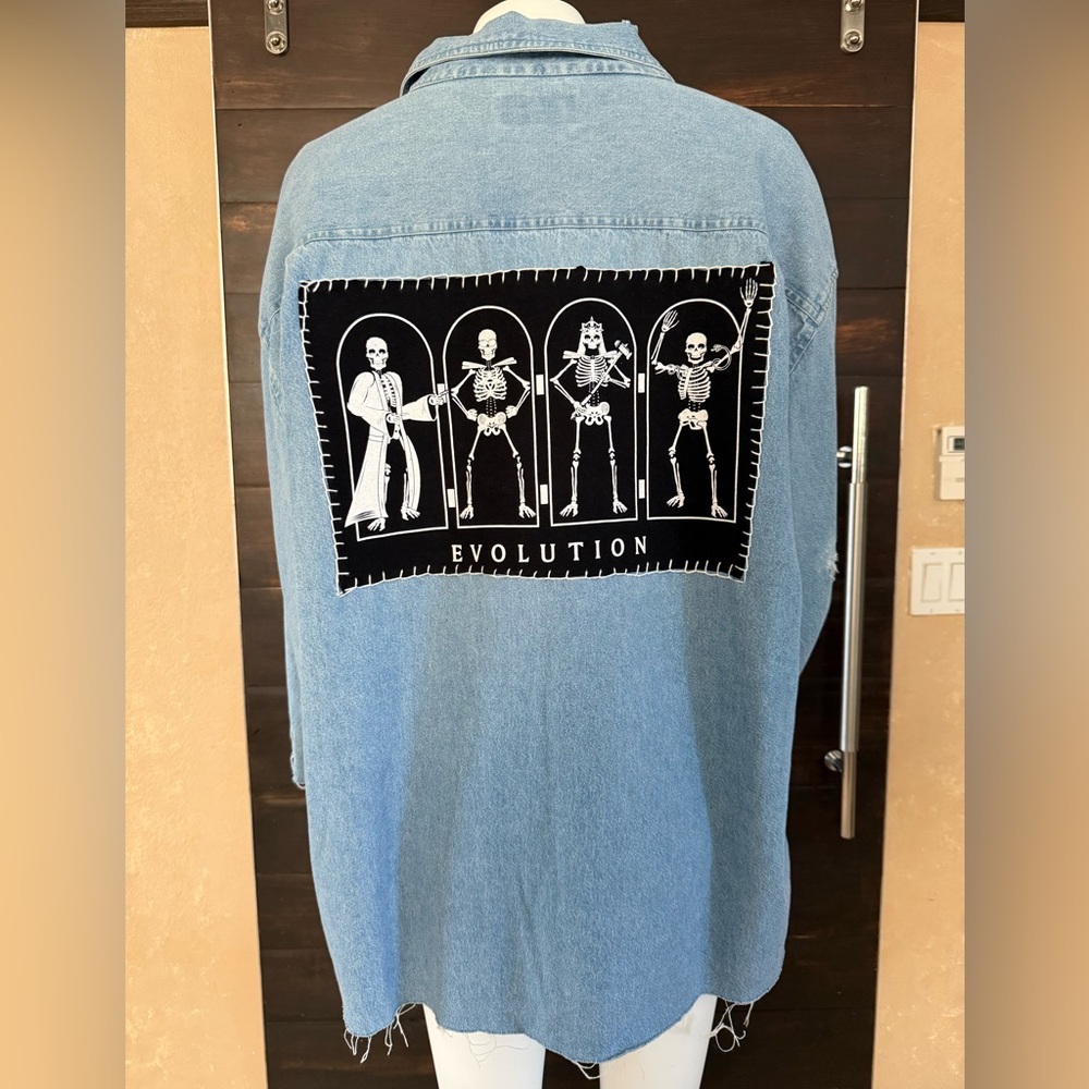 Upcycled Rivers End Evolution Distressed Denim Sh… - image 5